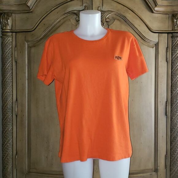 Women's Oklahoma State University Cowboys Embroidered Short Sleeve Tee-Shirt - Picture 1 of 7